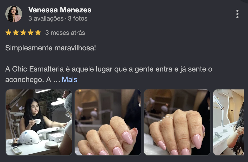 Avaliação Google 1