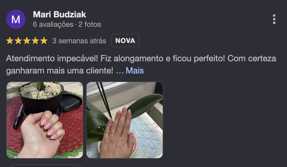 Avaliação Google 6